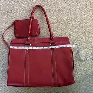 Day One laptop handbag, red